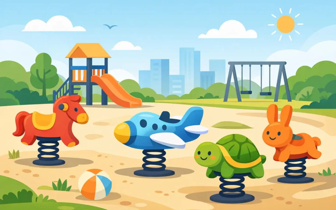 Juegos de resorte infantiles para plazas