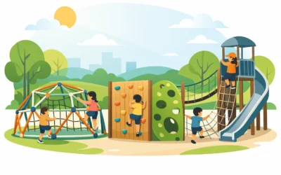 Trepadores infantiles de exterior para parques