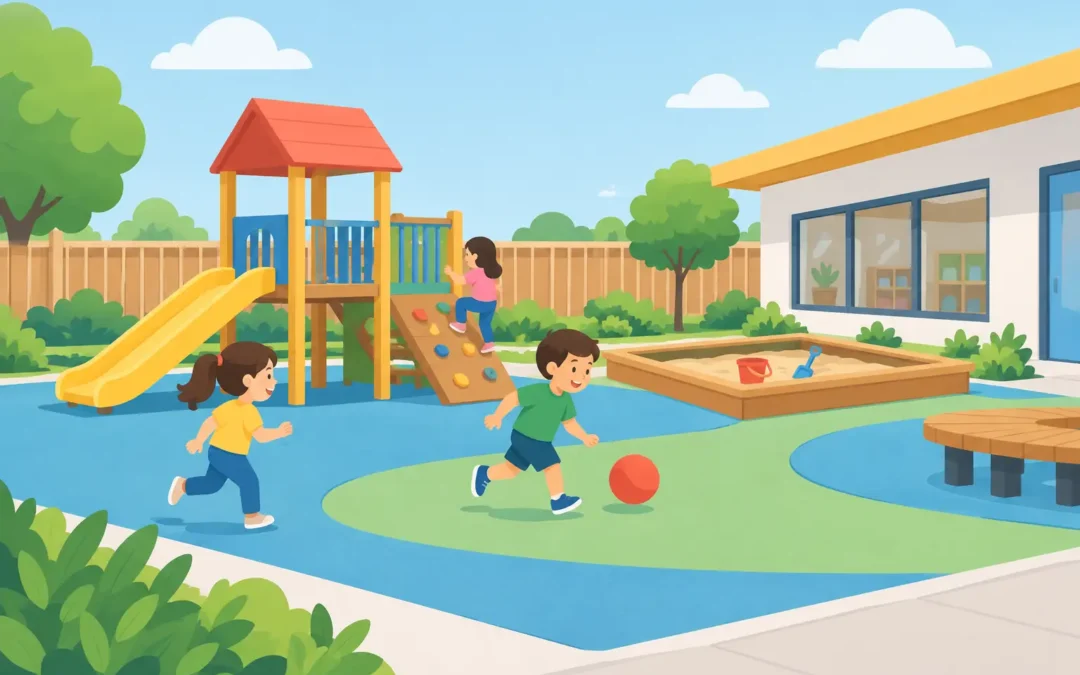 Guía de diseño para un patio preescolar seguro