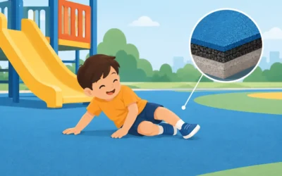 Qué piso protege caídas en áreas de juego